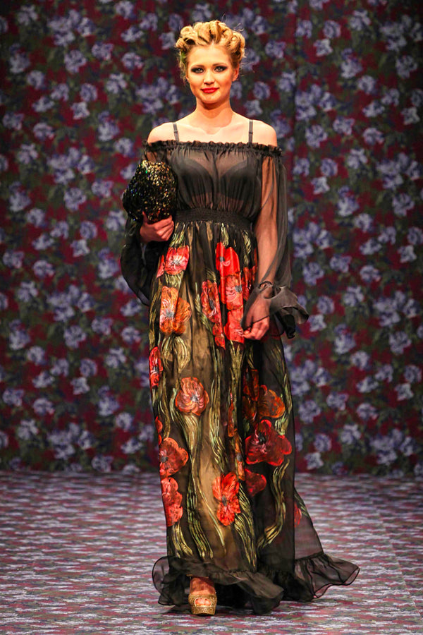 Rochie matase pictata manual TN-94